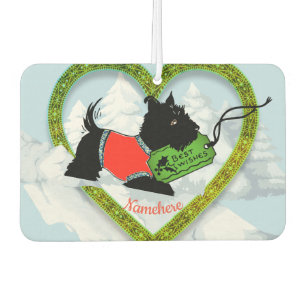 Classic Christmas, Retro Scotty Hund, Air Freshene Autolufterfrischer