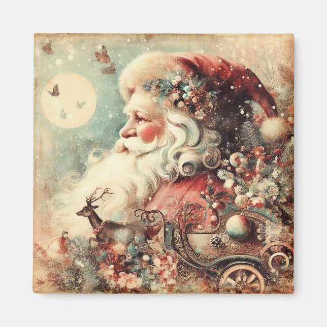 Classic Christmas Santa Magnet (Vorne)