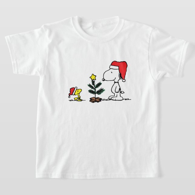 classic christmas snoopy and woodstock T-Shirt (Ablage )