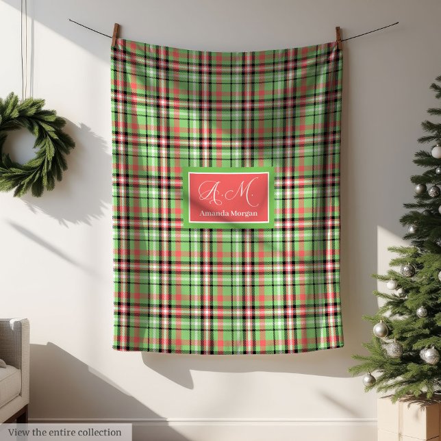 Classic Christmas Tartan Blanket Holiday Throw Fleecedecke (Classic Christmas Tartan Blanket Holiday Throw)