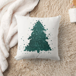 Classic Christmas Tree   Gorgeous Bold Kelly Green Kissen