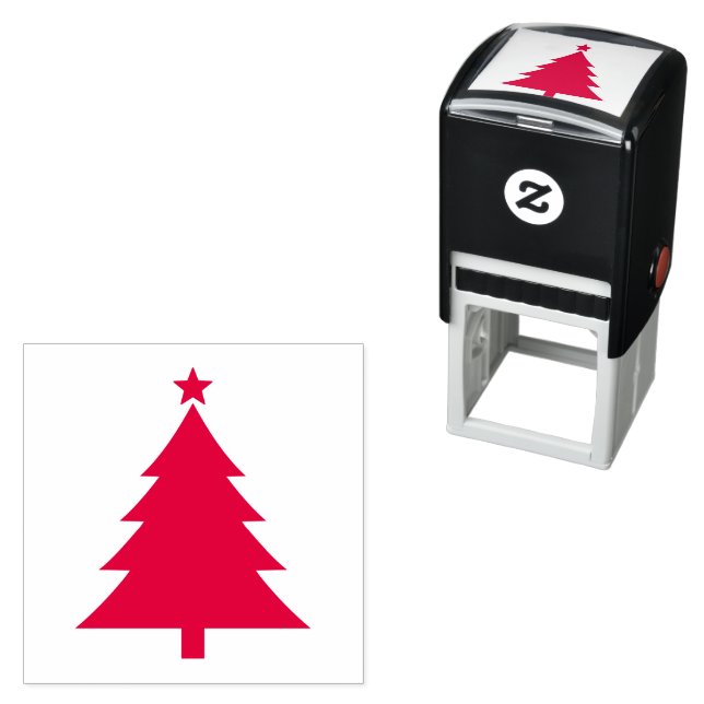 Classic Christmas Tree Stamp for Crafting and Gift Permastempel (Beispiel)