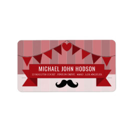 Classic Circus Poster Children's Birthday Party Adressaufkleber