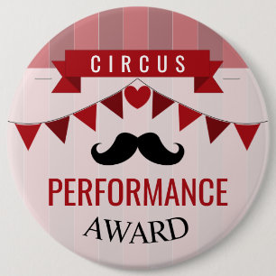 Classic Circus Poster Children's Birthday Party Button