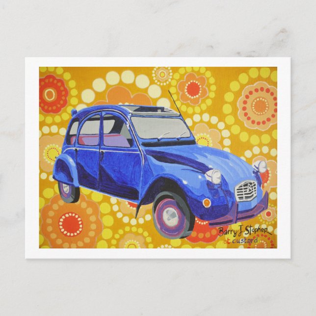 Classic Citroen 2cv Postkarte (Vorderseite)