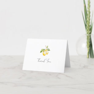 Classic Citrus Lemon Summer Danke Card
