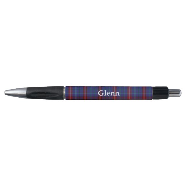 Classic Clan Glenn Tartan Karierter Pen Kugelschreiber (Vorderseite)