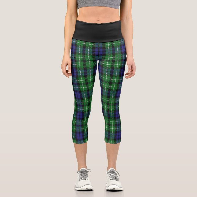 Classic Clan Graham Tartan Kariert Capri Leggings (Vorderseite)