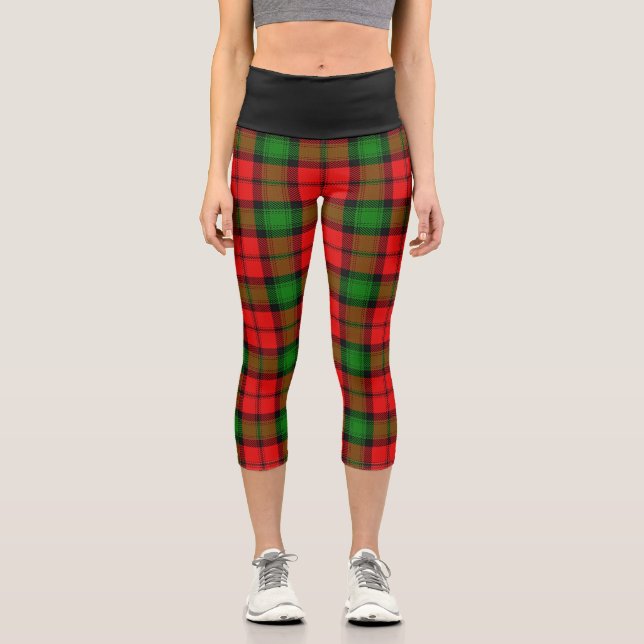 Classic Clan Kerr Tartan Kariert Capri Leggings (Vorderseite)