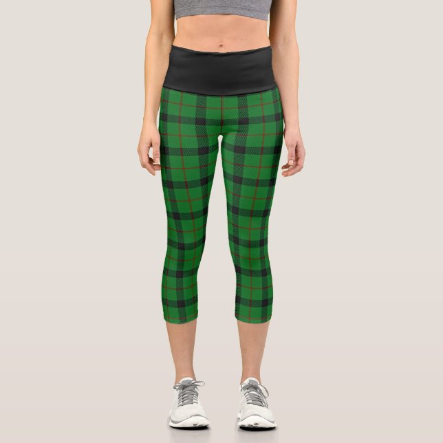 Classic Clan Kincaid Tartan Kariert Capri Leggings (Vorderseite)