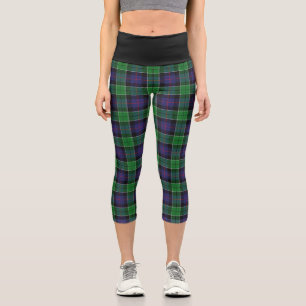 Classic Clan Leslie Jagd Tartan Kariert Capri Leggings