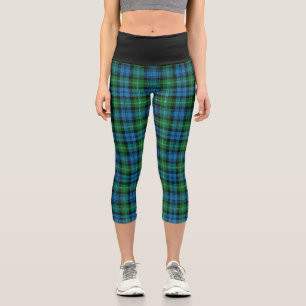 Classic Clan Lyon Tartan Kariert Capri Leggings