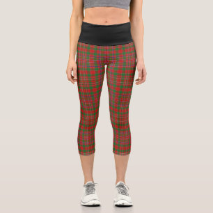Classic Clan MacAlister Tartan Kariert Capri Leggings