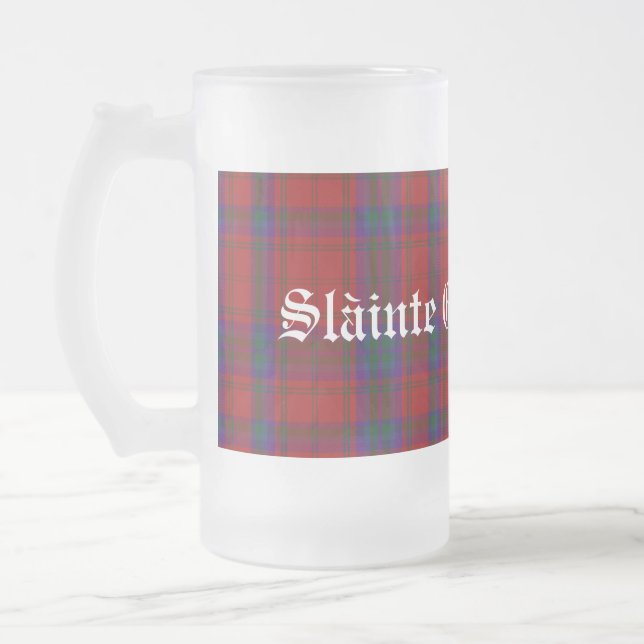 Classic Clan MacDougall Tartan Kariert Stein Mattglas Bierglas (Links)