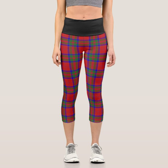 Classic Clan MacGillivray Tartan Kariert Capri Leggings (Vorderseite)