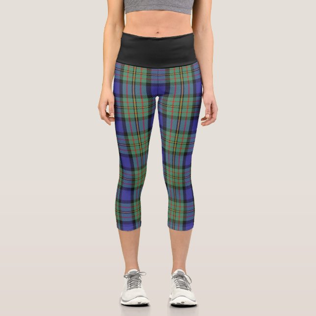 Classic Clan MacLaren Tartan Kariert Capri Leggings (Vorderseite)