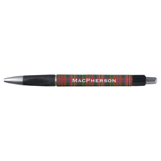 Classic Clan MacPherson Tartan Karierter Pen Kugelschreiber (Vorderseite)