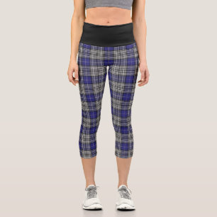 Classic Clan Napier Tartan Kariert Capri Leggings