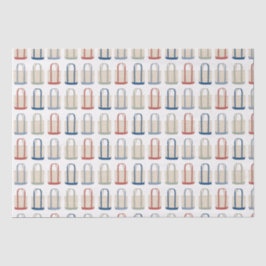 Classic Coastal Tote Bag New England Beach Seidenpapier