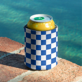 Classic cobalt blue checkerboard dosenkühler