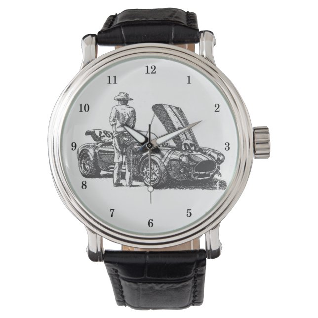Classic Cobra Automobile Armbanduhr (Vorderseite)