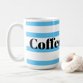 Classic Coffee Tasse - Blue Hoops