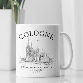 Classic Cologne Cathedral Germany Vista Kaffeetasse