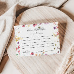 Classic Colorful Wild Floral Wedding Advice Card Postkarte<br><div class="desc">Diese klassische, farbenfrohe, blumengeschmückte Hochzeitsratenkarte eignet sich perfekt für eine moderne Hochzeit. Die gelbe, lila, weiße Blume mit Blattwerk in einer Rose und grünem Aquarell. Diese Karten sind ideal für Hochzeiten, Brautparty, Babydusche, Graduiertenfest u.v.m. Personalisieren Sie die Karten mit den Namen der Braut und Bräutigam, den Eltern, die Sie werden...</div>