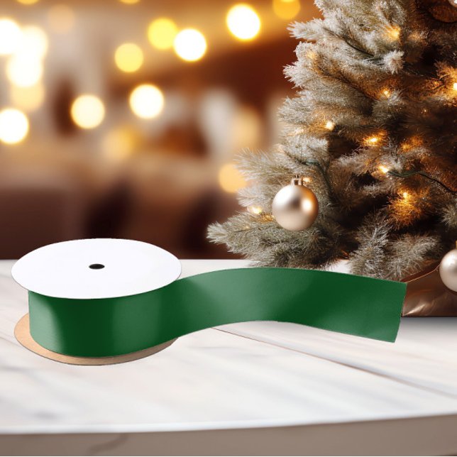 Classic Colors - Classic Green Solid Satin Ribbon Satinband (Von Creator hochgeladen)