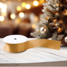 Classic Colors - Golden Orange Solid Satin Ribbon