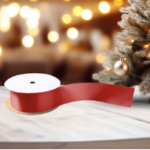 Classic Colors - Hellrot - Solid Satin Ribbon