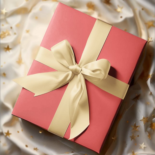 Classic Colors - Soft Red - Solid Roll Geschenkpapier (Von Creator hochgeladen)