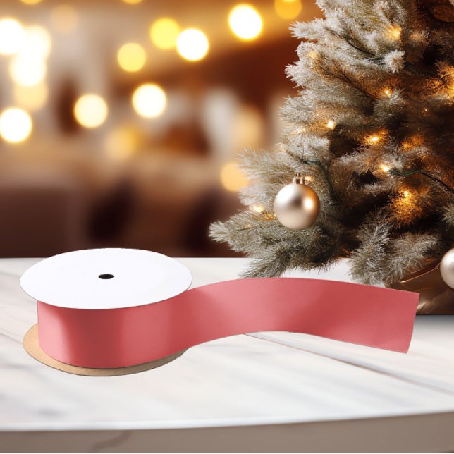 Classic Colors - Soft Red - Solid Satin Ribbon Satinband (Von Creator hochgeladen)