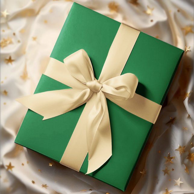 Classic Colors - Traditionelles Grün - Solid Roll Geschenkpapier (Von Creator hochgeladen)