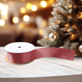 Classic Colors - Warm Red - Solid Satin Ribbon Satinband