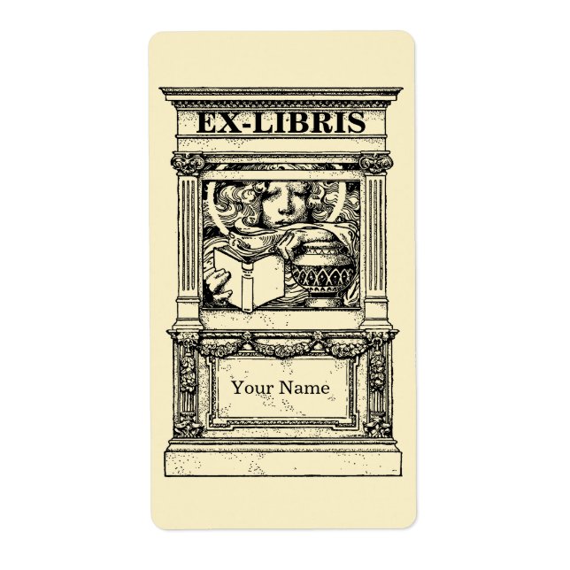 Classic Columns Frame Ex Libris Template (Vorne)