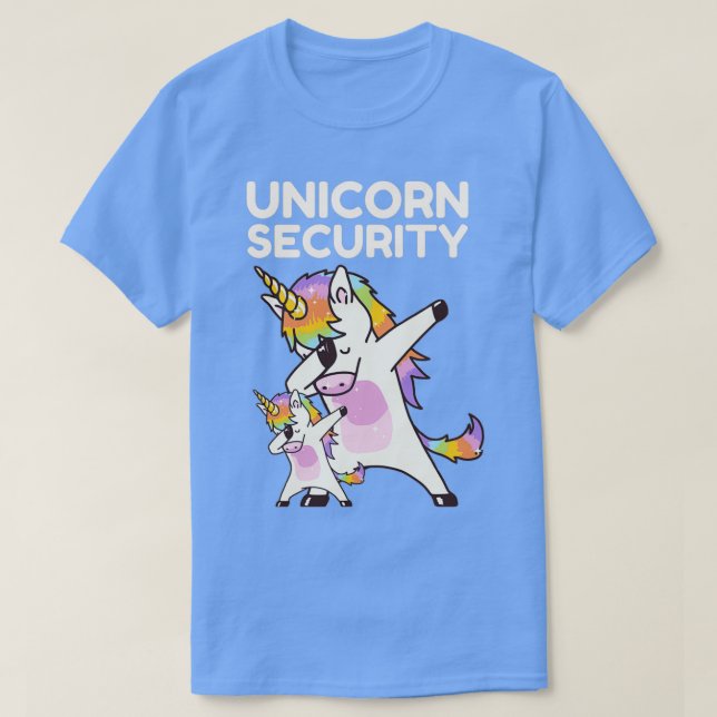 Classic Copy für Unicorn-Sicherheitsparent T-Shirt (Design vorne)