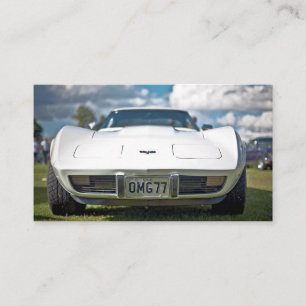 Classic Corvette Business Card für Automotive Telefonnummerkarte