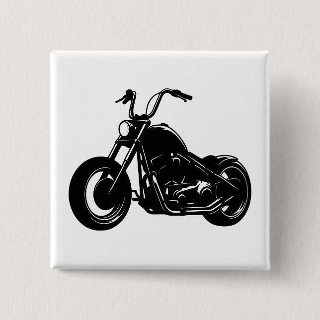 Classic Cruiser Motorcycle Design Button (Vorderseite)