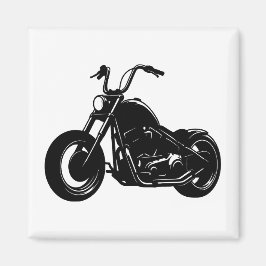 Classic Cruiser Motorcycle Design Magnet