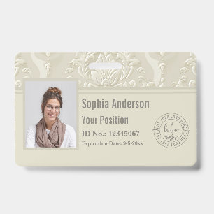 Classic Custom Employee Foto Company QR Code Ausweis