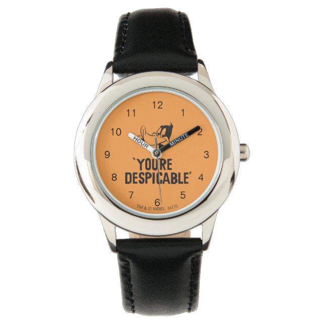 Classic DAFFY DUCK™ "You are Despicable" Armbanduhr (Vorderseite)