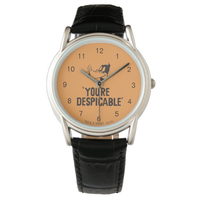 Classic DAFFY DUCK™ "You are Despicable" Armbanduhr (Vorderseite)