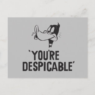 Classic DAFFY DUCK™ "You are Despicable" Postkarte
