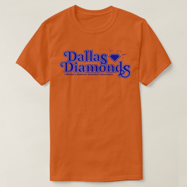 Classic Dallas Diamonds WABA Basketball 1979 TShir T-Shirt (Design vorne)