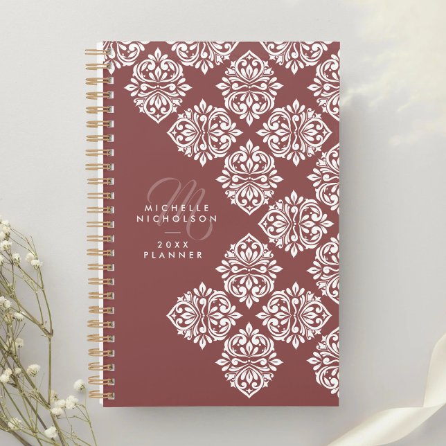 Classic Damask Abstract Chic Geometric Script Planer (Von Creator hochgeladen)