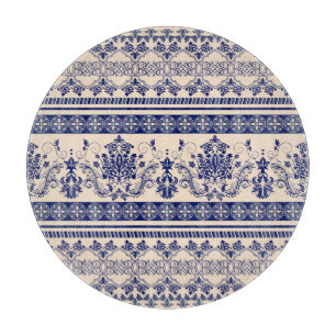 Classic Damask: Nahtlose Ornamentik. Schneidebrett