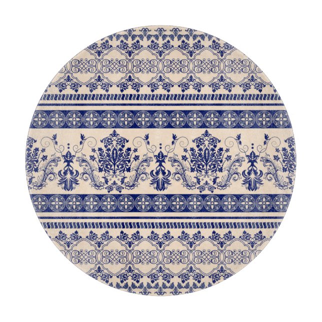 Classic Damask: Nahtlose Ornamentik. Schneidebrett (Vorderseite)