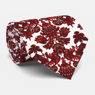 Classic Damask Red Krawatte
