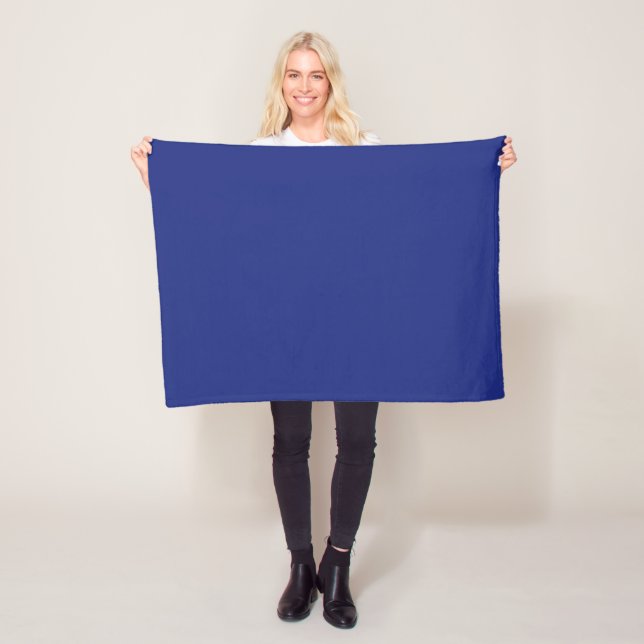 Classic Dark Blue Accent Fleece Blanket (Beispiel)